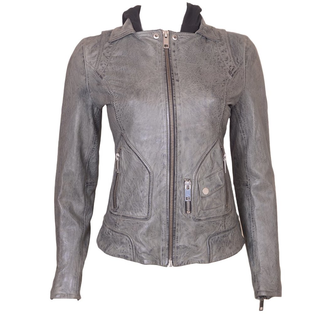 CLASSIC WOMEN’S MOTORCYCLE LEATHER BIKER JACKET